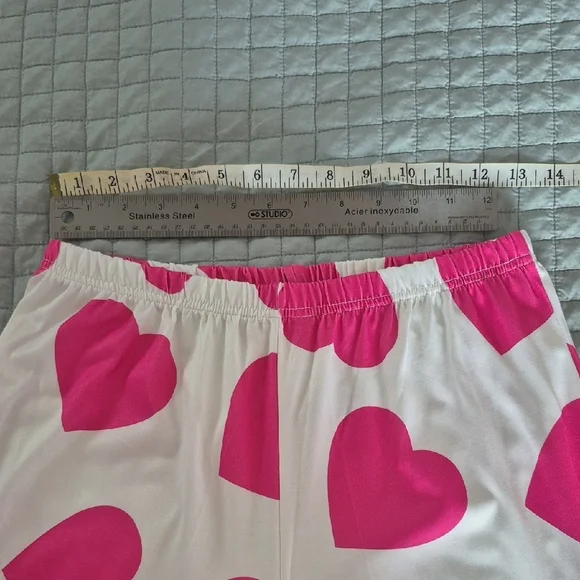Cherie Bliss White and Pink Heart Pajama Set (C22) - Picture 5 of 8